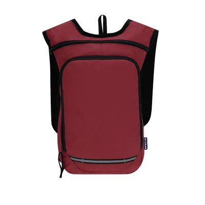 Mochila RPET con tiras reflectantes Roj