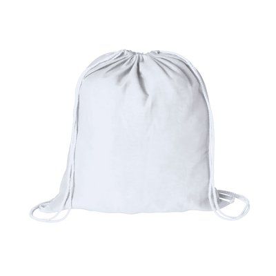 Mochila saco de color tejido en algodón 100% Bla