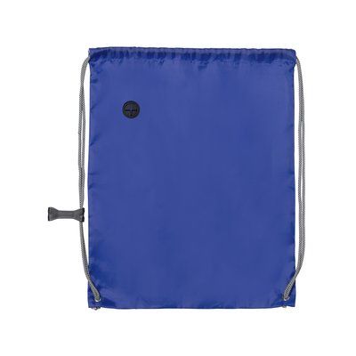 Mochila saco de cuerdas con accesorio de ajuste pecho Azul