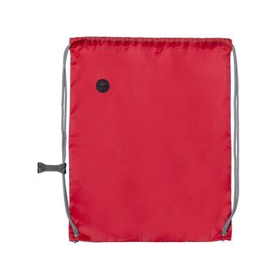 Mochila saco de cuerdas con accesorio de ajuste pecho Roj