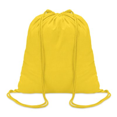 Mochila Saco de Cuerdas y Algodón Amarillo