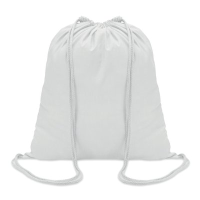 Mochila Saco de Cuerdas y Algodón Blanco