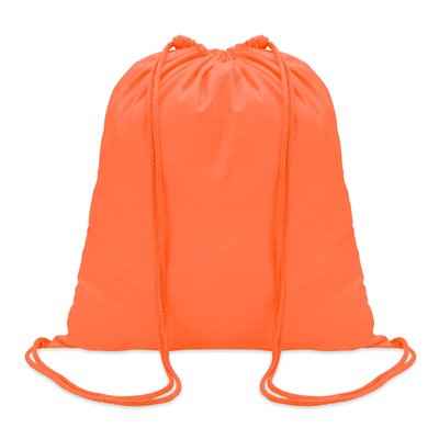 Mochila Saco de Cuerdas y Algodón Naranja