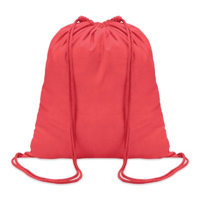 Mochila Saco de Cuerdas y Algodón Rojo