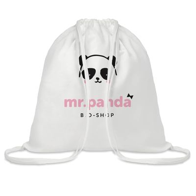 Mochila saco ecológica de algodón bambú de 100 gr/m²