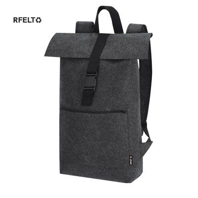Mochila con solapa fieltro RPET