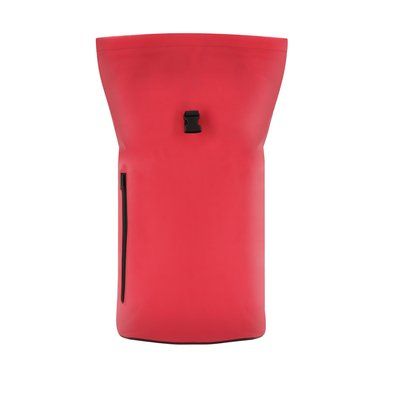 Mochila de suave PU con hebilla y bolsillo frontal