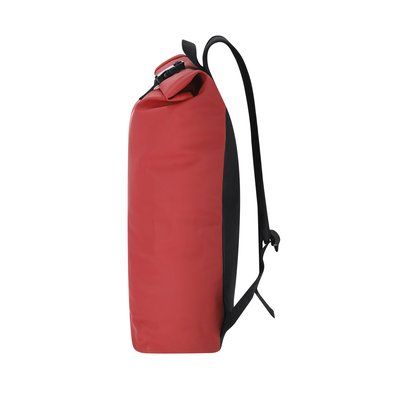 Mochila de suave PU con hebilla y bolsillo frontal