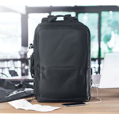 Mochila Travel 600D RPET Modular