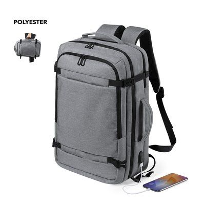 Mochila USB 17'' Portadocumentos con Seguridad
