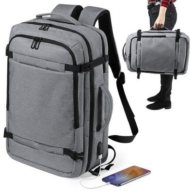 Mochila USB 17'' Portadocumentos con Seguridad