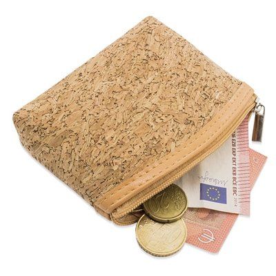 Monedero de Corcho Natural