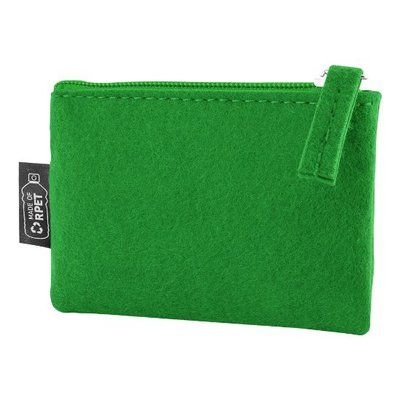 Monedero de fieltro Verde