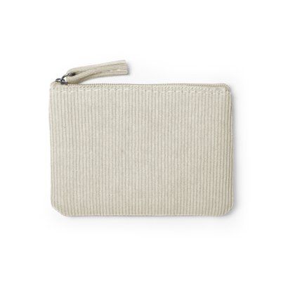 Monedero de pana Beige Talla Única Adulto