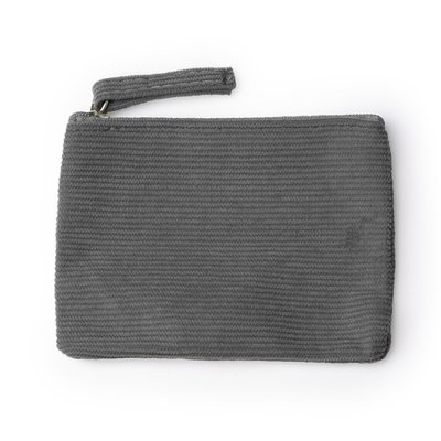 Monedero de pana Gris
