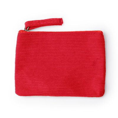 Monedero de pana Rojo