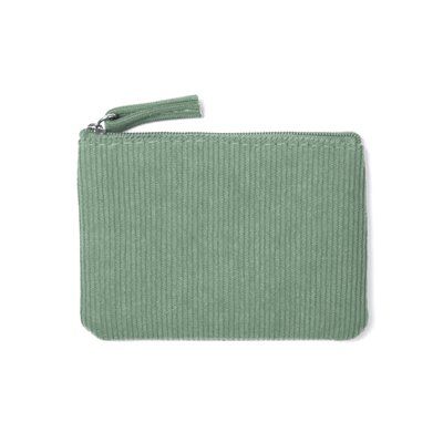 Monedero de pana Verde Helecho Talla Única Adulto