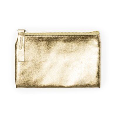 Monedero de PU brillante Oro Talla Única Adulto