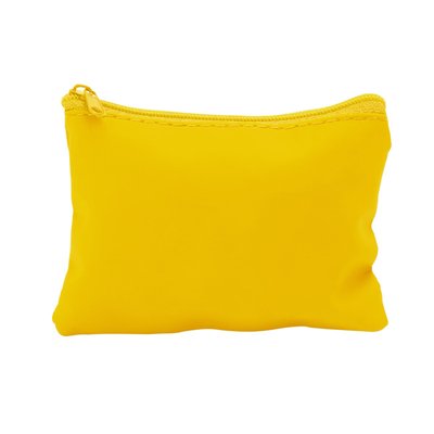 Monedero en PU con llavero interior Amarillo