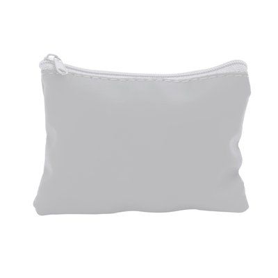 Monedero en PU con llavero interior Blanco Talla Única Adulto