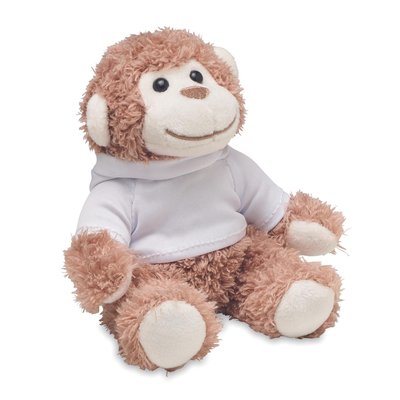 Mono de Peluche para Sublimación Blanco