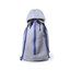 Mochila de cuerdas algodón imitación sudadera Azul