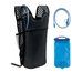 Mochila deportiva con bolsa 1,5L para agua y tubo PVC Negro