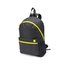 Mochila Negra Bicolor con Salida Auriculares Amarillo