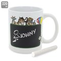 Mug con Pizarra de Happy Animals y Tiza
