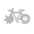 Multiherramienta Diseño Bicicleta 11 en 1 Plata Mate