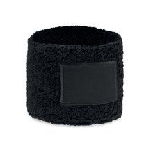 Muñequera de polialgodón Negro