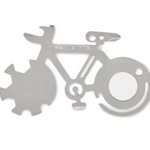 Multiherramienta Diseño Bicicleta 11 en 1 Plata Mate