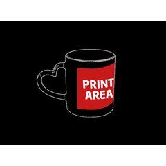 Mug Sublimación Corazón 300ml | Zona 1 | 100 x 80