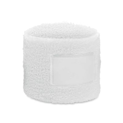 Muñequera de polialgodón Blanco