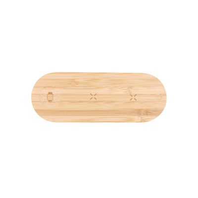 Multicargador inalámbrico de bambú 15W Natu