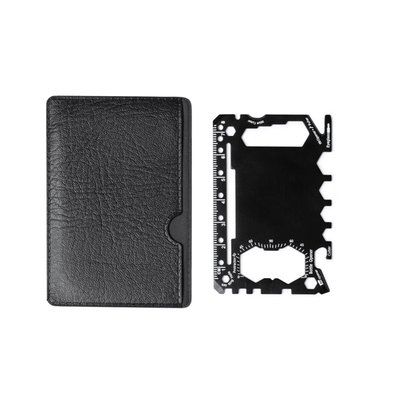 Multiherramienta de acero inox. con funda Negro