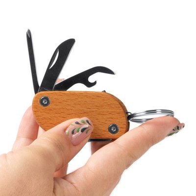 Multiherramienta de madera 5 funciones