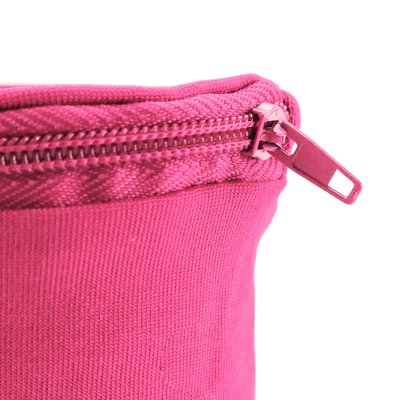 Muñequera de microfibra con bolsillo de cremallera
