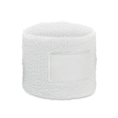 Muñequera de polialgodón Blanco