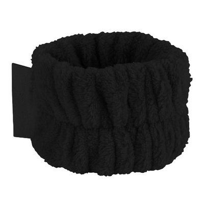 Muñequeras de franela Negro