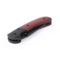 Navaja acero inox. negro y madera