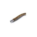 Navaja de acero inox con mango ergonómico de madera