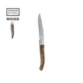 Navaja de acero inox con mango ergonómico de madera