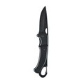 Navaja color negro plegable de aluminio