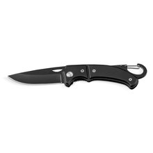 Navaja Bolsillo Acero Inox y Metal Negro