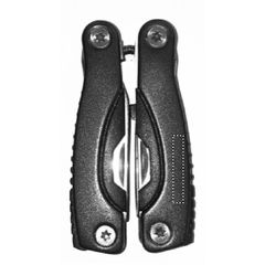 Navaja inoxidable multifuncional con funda | Frontal Izquierdo | 3 x 20