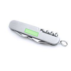 Navaja acero inox. de bolsillo | En el cuerpo cara A (parte ancha) | 30 x 9