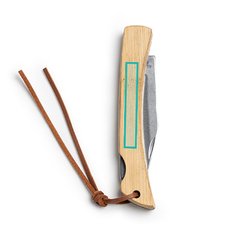 Navaja con empuñadura de bambú natural | ZONA2 | 60 x 8