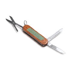 Navaja multiusos de acero inox y empuñadura de madera | ZONA1 | 40 x 10