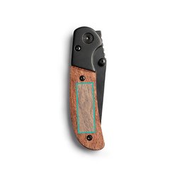 Navaja negra con empuñadura de madera natural | ZONA2 | 30 x 10